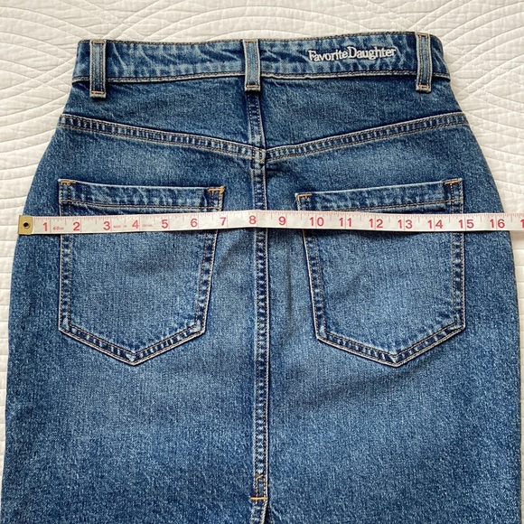 Anthropologie Favorite Daughter The JORDIE Denim Mini Skirt 24 XS NEW With Tag - Picture 12 of 17